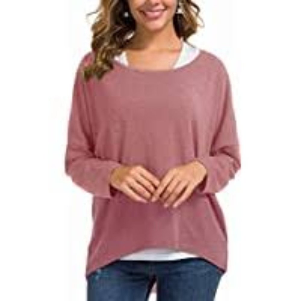 UGET Womens Oversized Baggy Loose Fitting Pullover